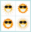 Sun icon collection