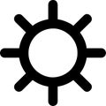 sun icon design ,graphic icon black and white Royalty Free Stock Photo