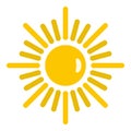 Sun icon isolated