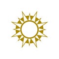 Sun icon isolated on white background Royalty Free Stock Photo