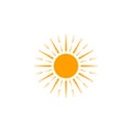 Sun icon. Modern weather icon. Flat vector symbols Royalty Free Stock Photo