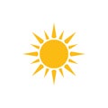 Sun icon. Modern weather icon. Flat vector symbols