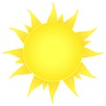 Sun icon. nature symbol. summer beach