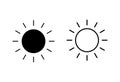 Sun icon . Brightness Icon vector