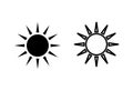 Sun icon . Brightness Icon vector