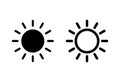 Sun icon . Brightness Icon vector