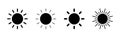 Sun icon . Brightness Icon vector