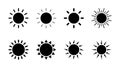 Sun icon . Brightness Icon vector