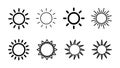 Sun icon . Brightness Icon vector