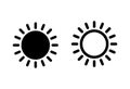 Sun icon . Brightness Icon vector