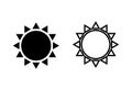 Sun icon . Brightness Icon vector