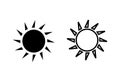 Sun icon . Brightness Icon vector