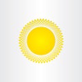 sun icon solar energy yellow symbol