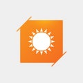 Sun icon. Sunlight summer symbol.