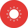 Sun icon vector image.