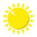 Sun icon vector isolated Royalty Free Stock Photo