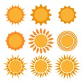 Sun icons collection.