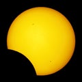 Sun image, Solar Eclipse photo from space. Elements of this image furnished by NASA Royalty Free Stock Photo