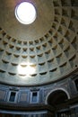 The sun inside the Pantheon Royalty Free Stock Photo