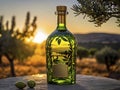 Sun Kissed Symphony. Green and Gold in an Olive Oil Masterpiece