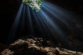 Sun Light in the cave Royalty Free Stock Photo
