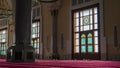 Sun light coming through the colorful stained glass window of a mosque Royalty Free Stock Photo