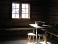 Sun Light on Wooden Table