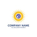 Sun Like logo design vector. Good Sun logo design template concept