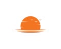 sun Logo Icon Vector illustration Royalty Free Stock Photo