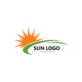 sun Logo Icon Vector illustration Royalty Free Stock Photo