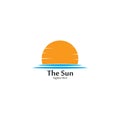 sun Logo Icon Vector illustration Royalty Free Stock Photo