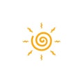 sun Logo Icon Vector illustration Royalty Free Stock Photo