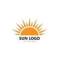 sun Logo Icon Vector illustration Royalty Free Stock Photo