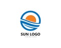 sun Logo Icon Vector illustration Royalty Free Stock Photo