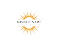 sun Logo Icon Vector Template Royalty Free Stock Photo