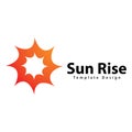 Sun  Logo Vector Design Template Royalty Free Stock Photo