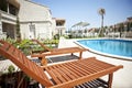 Sun loungers Royalty Free Stock Photo