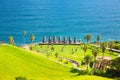 Sun Messe Nichinan and Moai statues in Nichinan, Japan