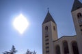 Sun miracle in Medjugorje Royalty Free Stock Photo