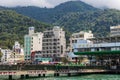 Sun Moon Lake, Nantou with boats, nature, lake and buddhist architecture in Nantou, Taiwan