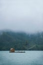 Sun Moon Lake in Nantou County, Taiwan fishing boat