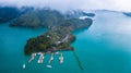 Sun Moon Lake in Nantou, Taiwan, Aerial view  Sun Moon Lake Royalty Free Stock Photo