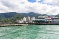 Sun Moon Lake, Nantou with boats, nature, lake and buddhist architecture in Nantou, Taiwan