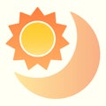 Radar line icon. Satellite antenna with strong signal. Astronomy vector design concept, outline style pictogram on white