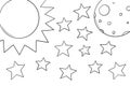 The Sun Moon and Stars from the Story of Jospeh Royalty Free Stock Photo