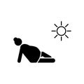 Sun, mother, pregnant, rest icon. Element of maternity icon. Premium quality graphic design icon. Signs and symbols collection