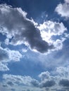 Sun obscured by clouds Royalty Free Stock Photo