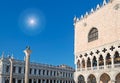 Sun over San Marco square Royalty Free Stock Photo