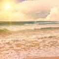 Sun over sea Royalty Free Stock Photo