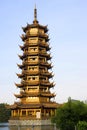 Sun Pagoda, Guilin, China Royalty Free Stock Photo